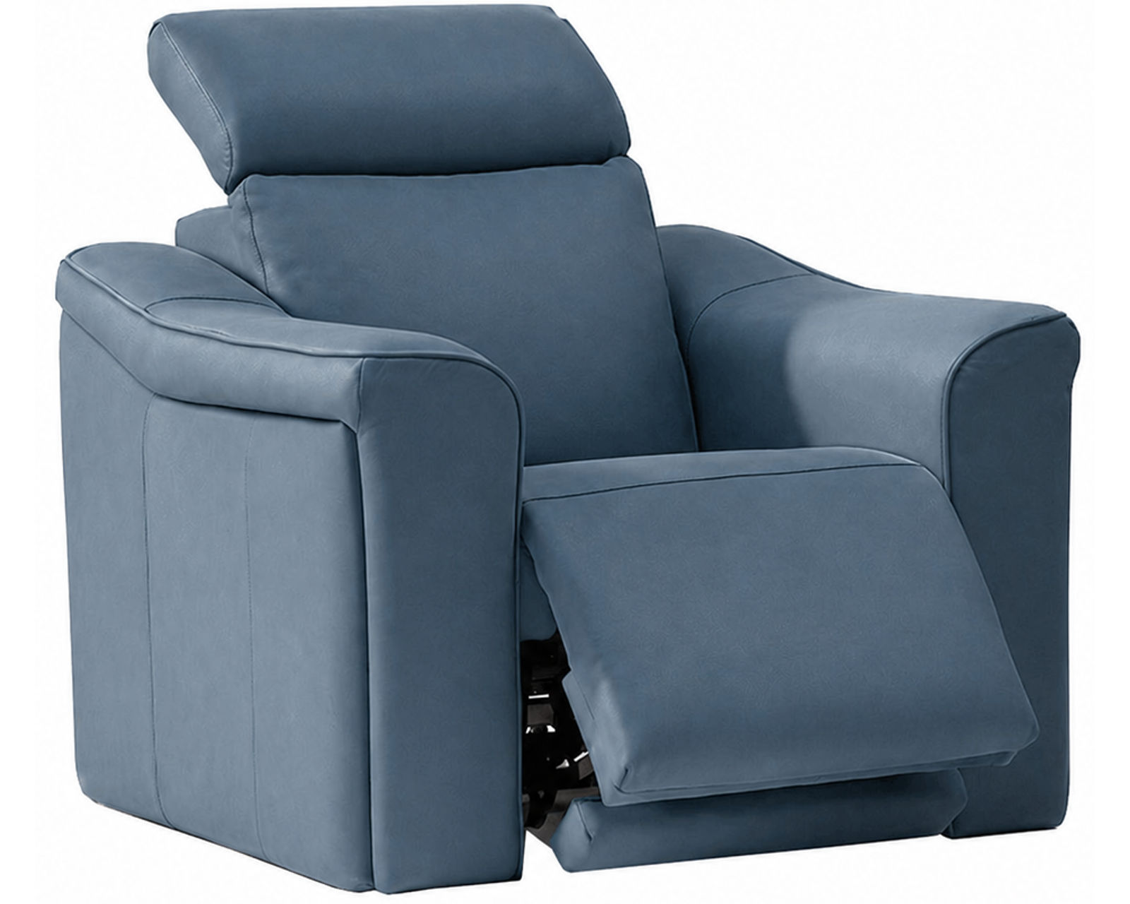 Bennett Dual Power Reclining Sofa — Available in Standard & Wide Cushions, 140+ Leather Options, and 84", 88", or 116" Widths - Bennett Power Headrest Power Recliner