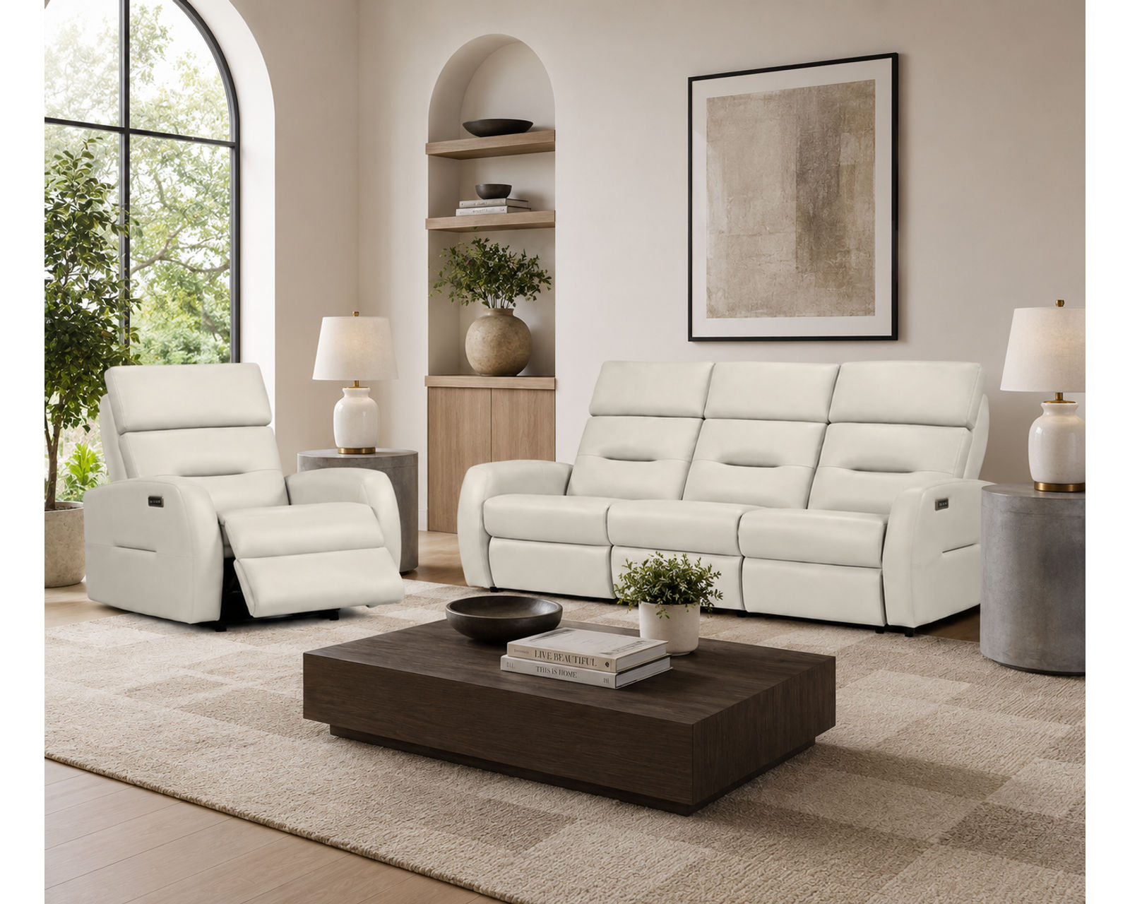 Trey Dual Power Reclining Sofa — Available in Standard & Wide Cushions, 140+ Leather Options, and 76", 79", or 108" Widths - Built Stronger. Feels Better. Lasts Longer.