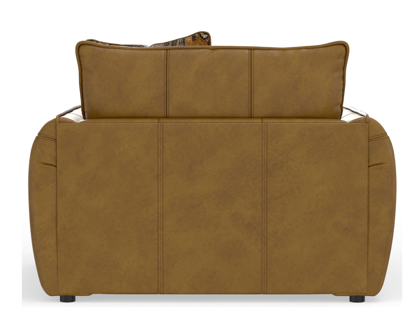 Corvara 91" Top Grain Leather Sofa (includes fabric pillows) - Corvara Chair and a Half