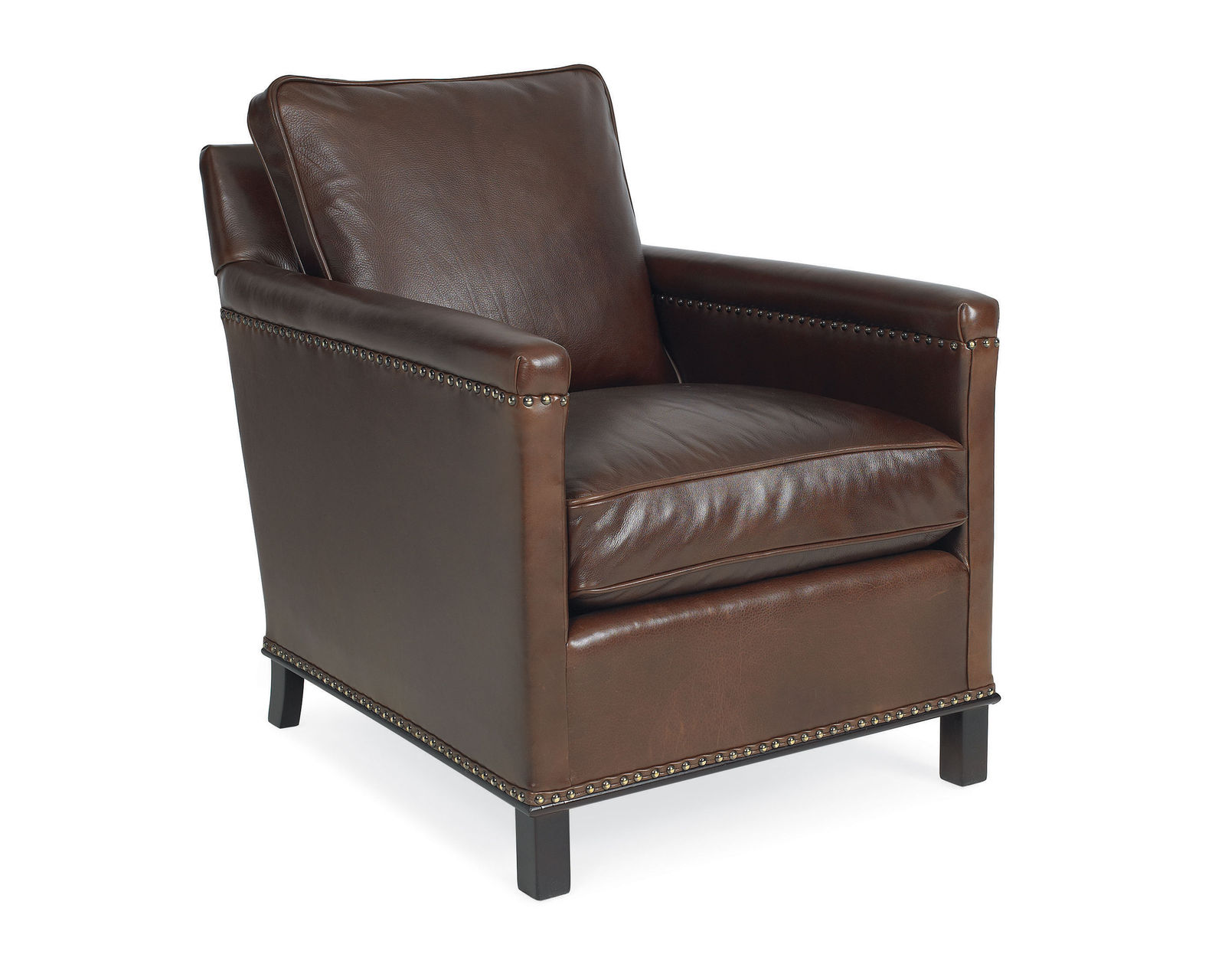 Gotham Leather Nail Head Chair (+45 leathers) - Gotham Leather Chair