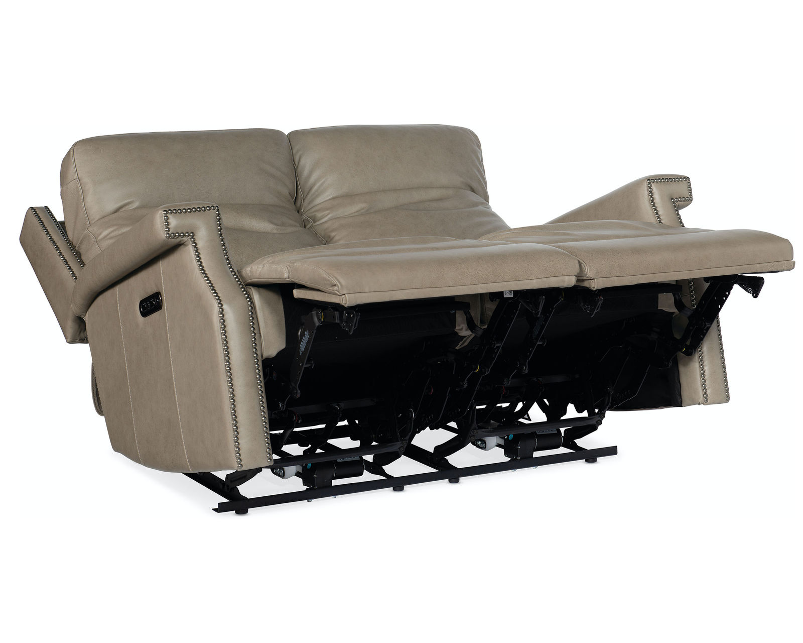 Vaughn Zero Gravity Sofa with Power Headrest (Stone Leather) Zero Gravity - In stock - Vaughn Zero Gravity Loveseat with Power Headrest