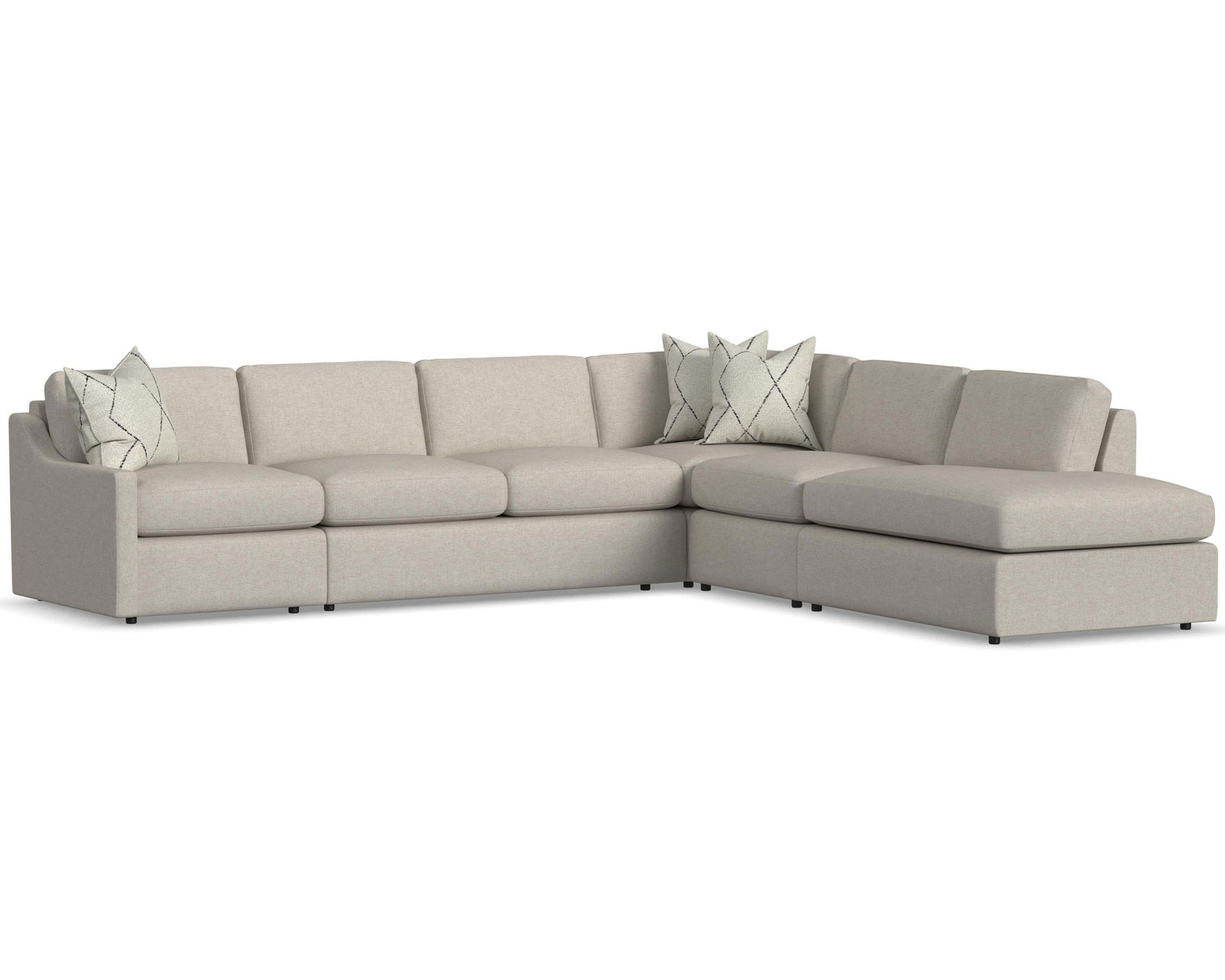 Sky 5510 Sectional (hypoallergenic down-like cushion) +100 fabric