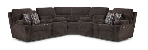 Layout A: Three Piece Sectional 114" x 114" (4 recliners)