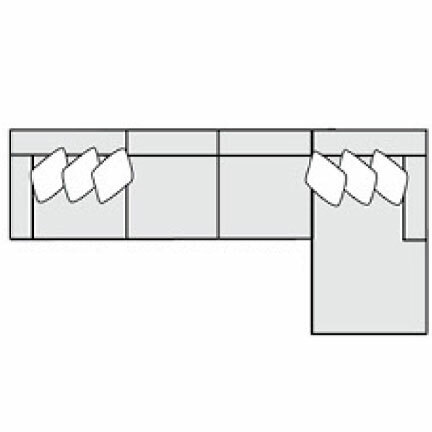 Layout E: Four Piece Sectional 170" x 72"