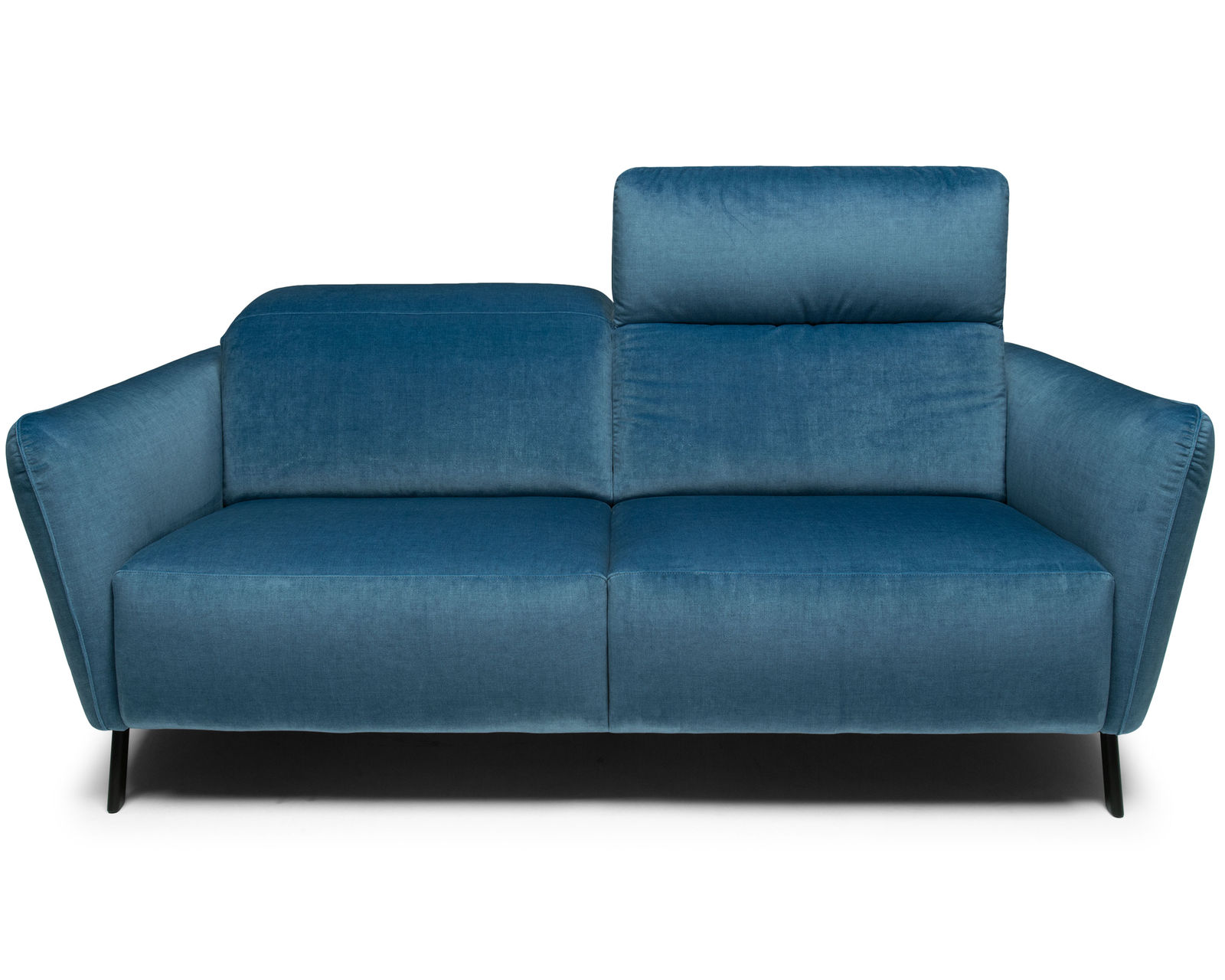 Lima C267 Sofa (74" or 86") +40 fabrics - Sofa Side View with Adjustable Headrests in Up Position