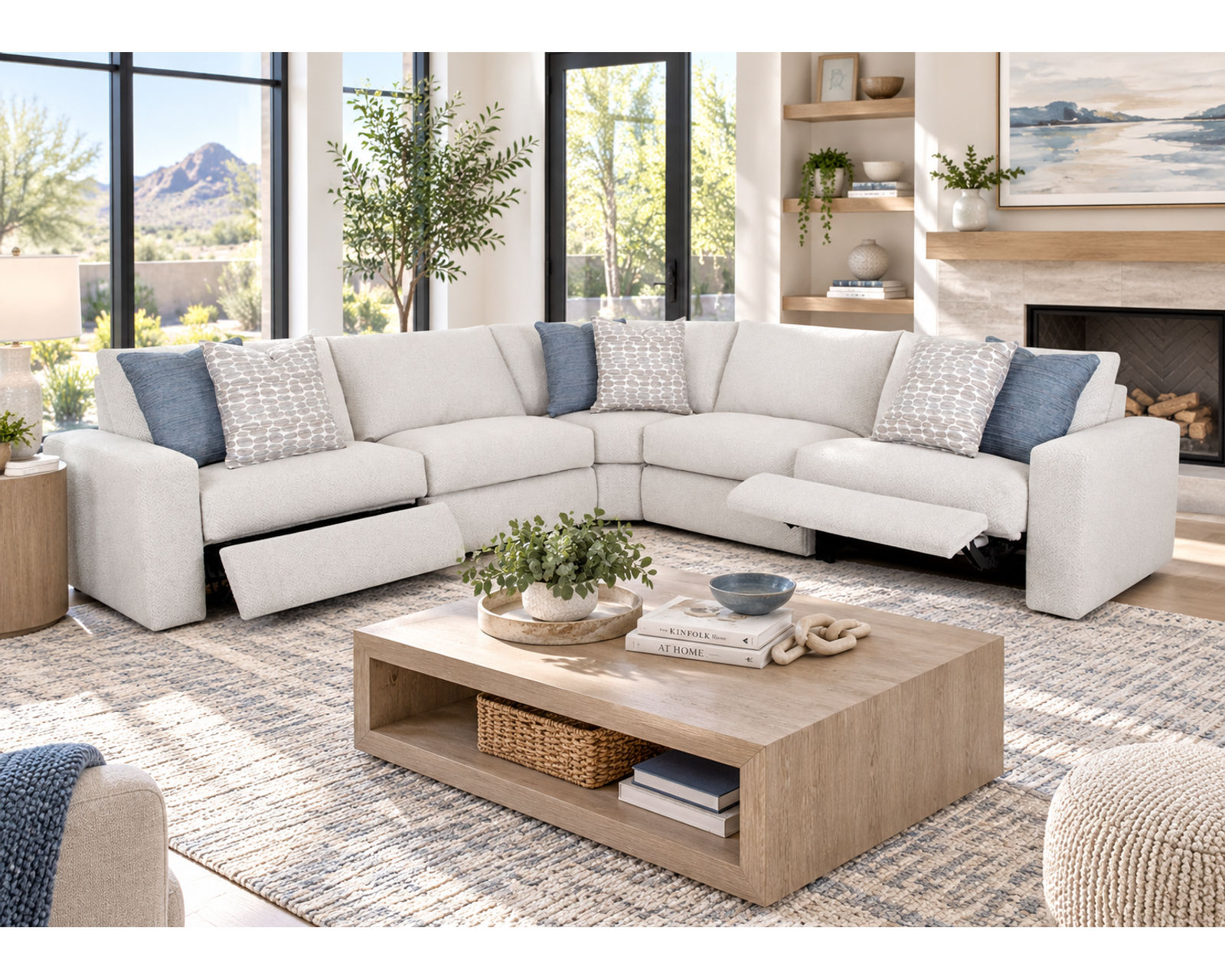 Toronto 400 Modular Wide-Seat Power Reclining Sectional (Wide-Seat Comfort. Power Reclining. Designed Around You) 3 colors - Includes all Accent Pillows