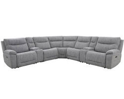 Apollo Zero Gravity Grey Power Reclining Power Headrest Sectional (in stock)