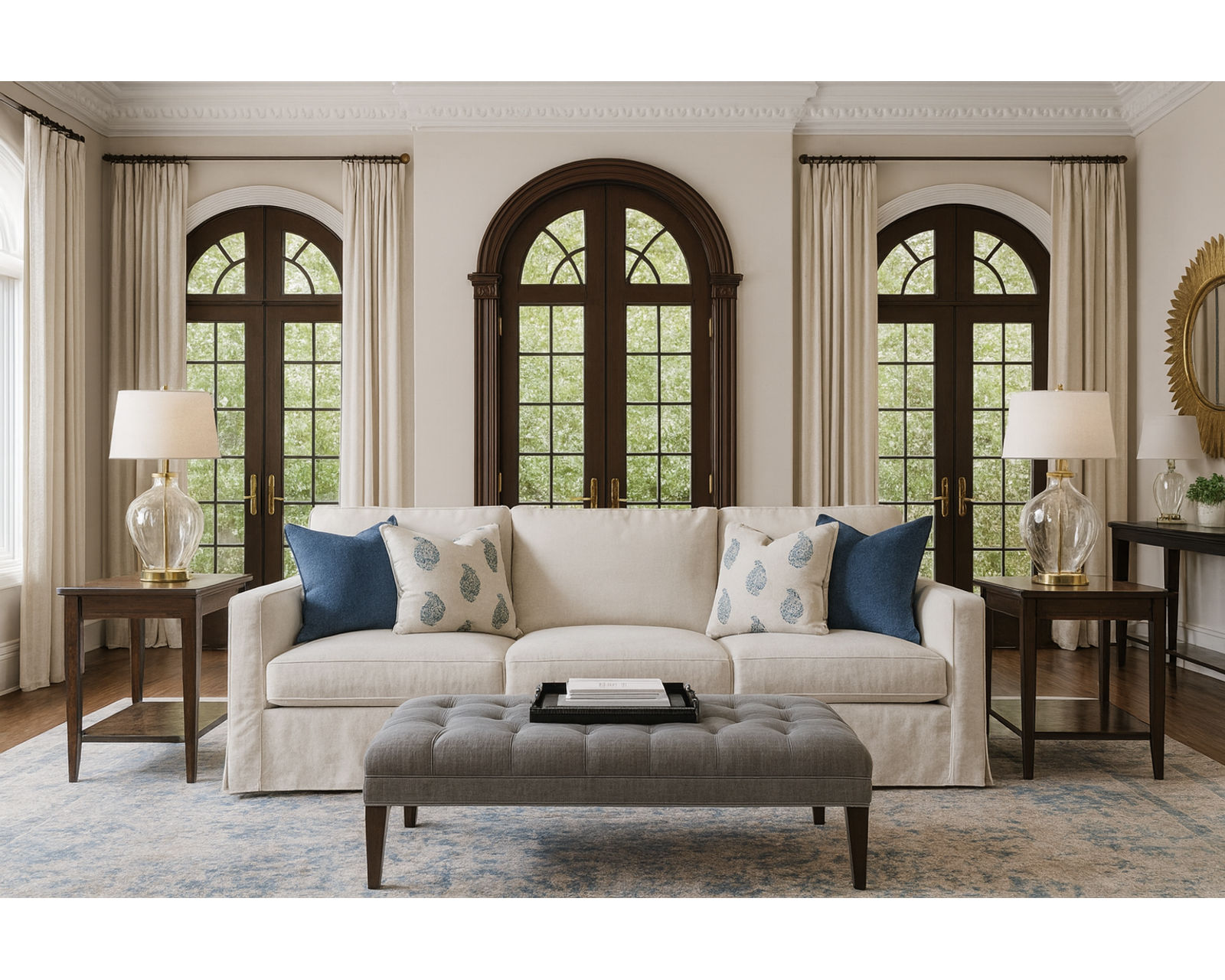 Bel Air 705 Slipcover Sofa 79" - 87" (+69 fabrics) - Bel Air 87" Slipcover Sofa