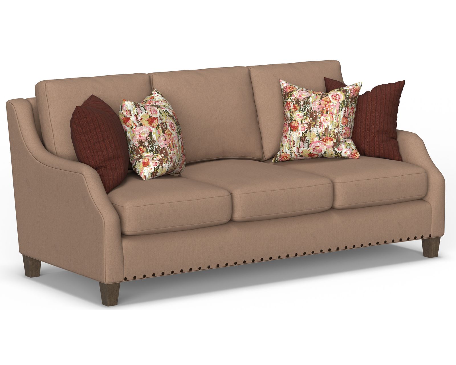 Gianna 7824 Sofa (86") +100 fabrics) - Gianna Nail Head Sofa