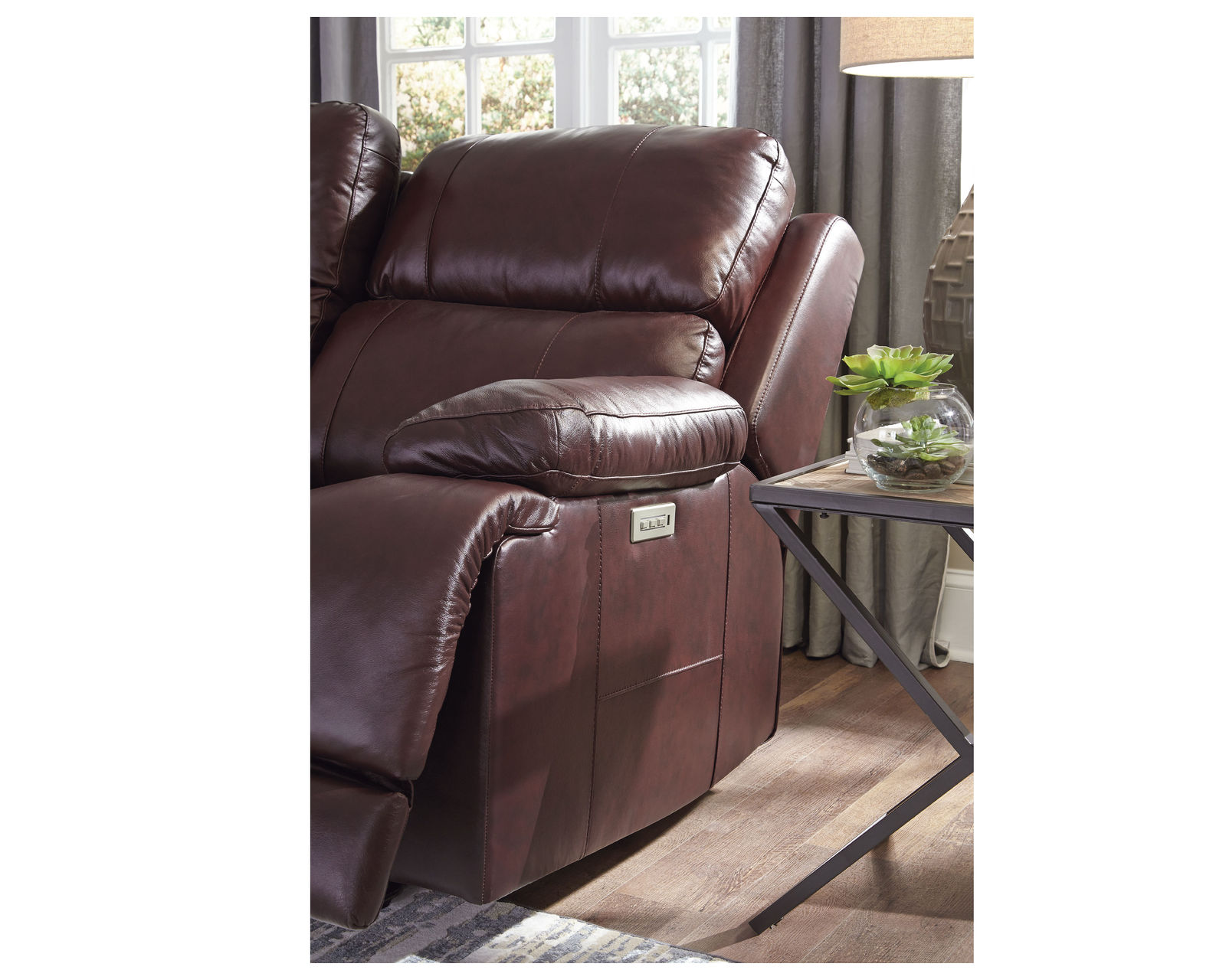 Kenaston 41064 Power Headrest Power Reclining Sectional (+50 fabrics) - Detail Reclining Position