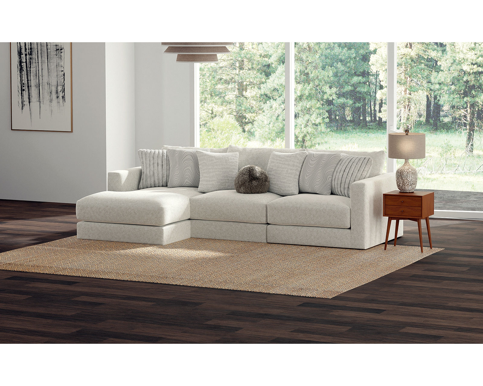 Ritzy 2235 Modular Sectional (includes all pillows) - Quality You Can Count On, Comfort You'll Love.