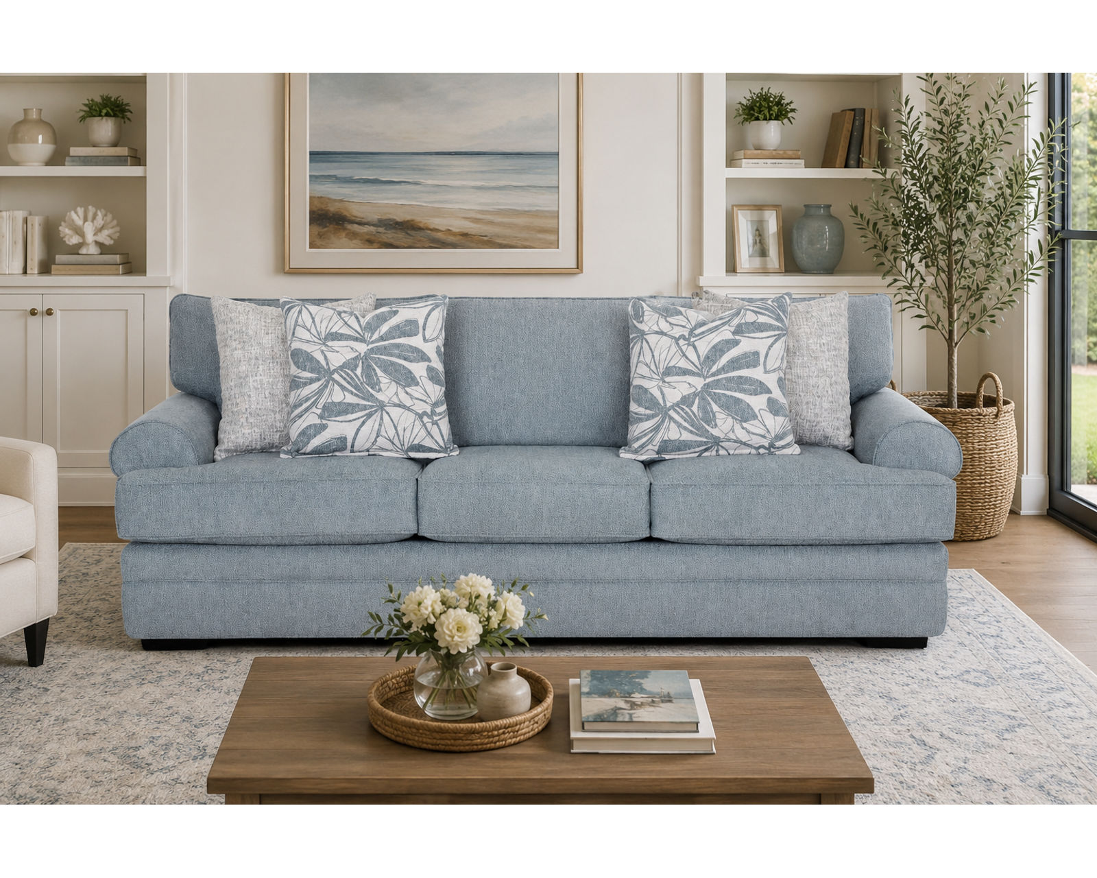 Morgan 97" Sofa (Coastal-Inspired Style. Relaxed Comfort) - Luxury Looks. Beautiful Rooms. Surprisingly Affordable.