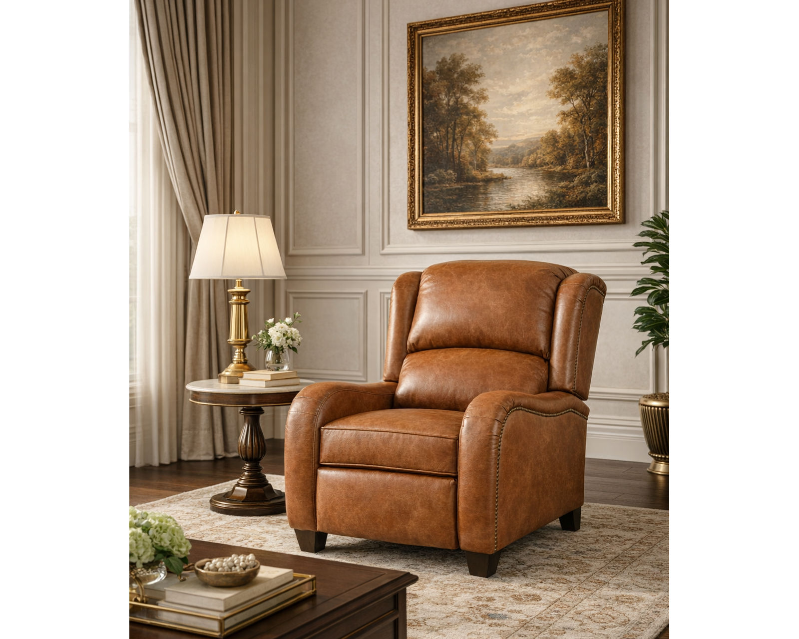 Leonard Leather Recliner (29 Top-Grain Leather Choices) - Add Power Recline for Next-Level Relaxation