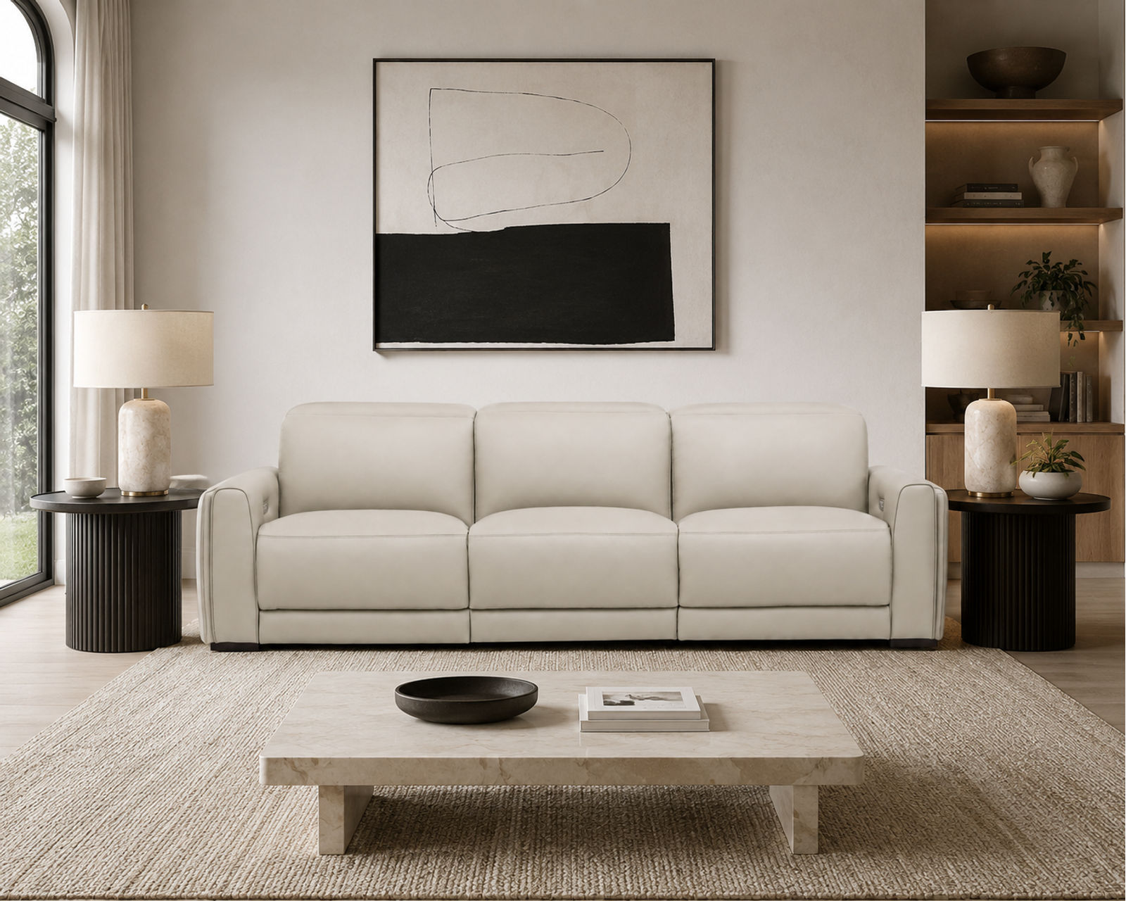 Sola 1646 Power Reclining Sofa (wide seats) 86" or 120" - in stock - Flexsteel Furniture — Strength Beneath the Style.