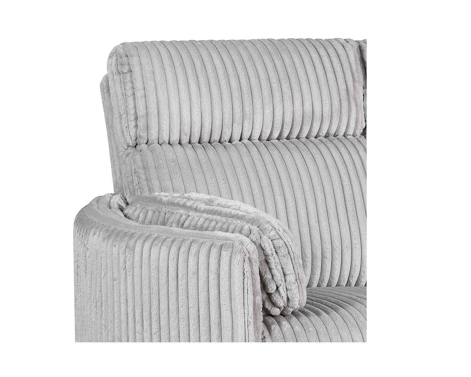 Radius XL Wide Power Glider Recliner Grey (in stock - Fast shipping) - Radius XL Grey Power Glider Recliner
