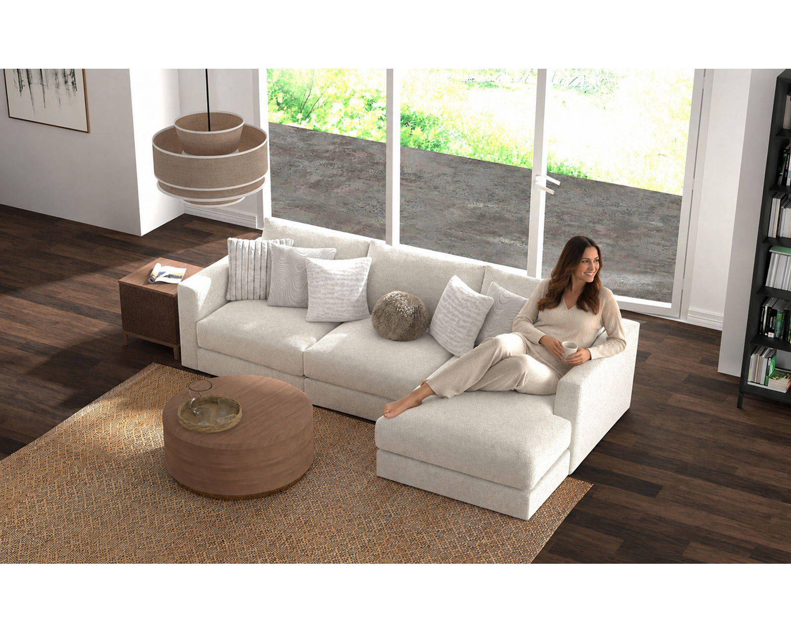 Ritzy 2235 Modular Sectional (includes all pillows) - Where Innovation Meets Relaxation.