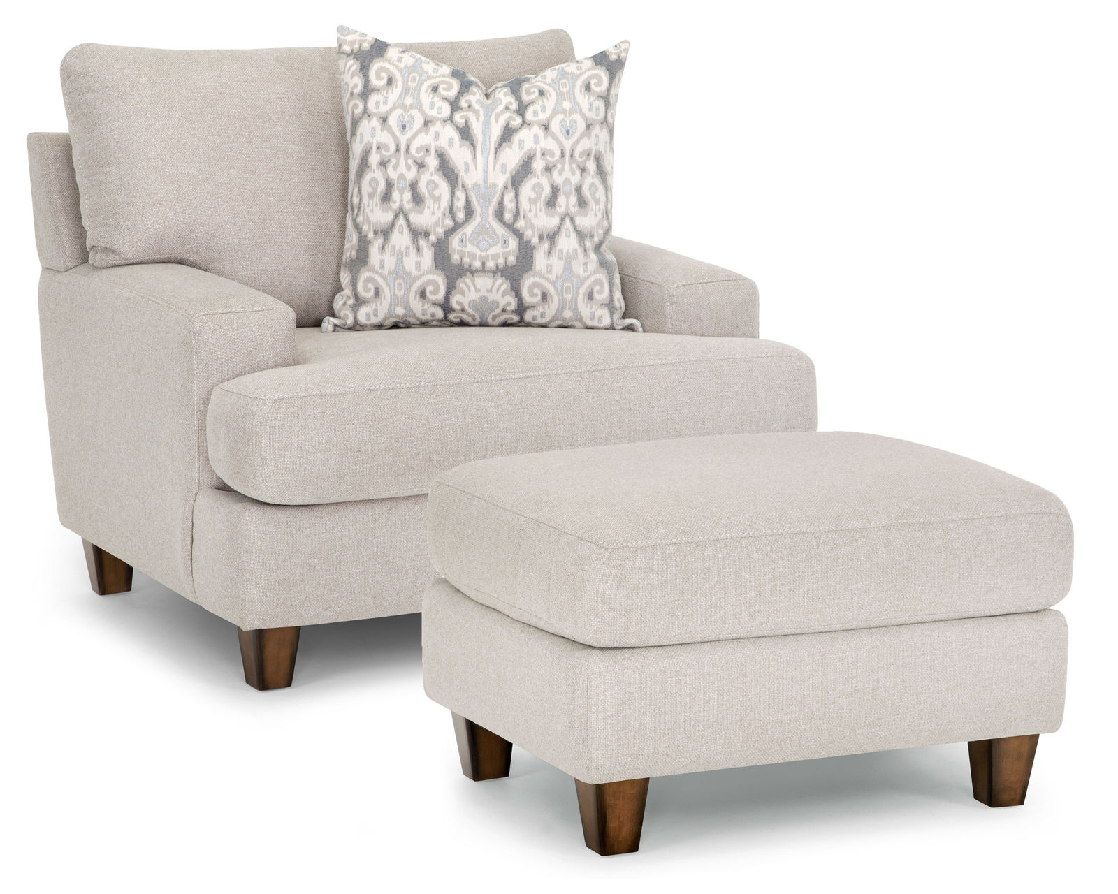 Kimber 95" Sofa with Reversible Chaise Ottoman (Includes pillows) - Take an Extra 25% Off the Kimber Chair and Ottoman
