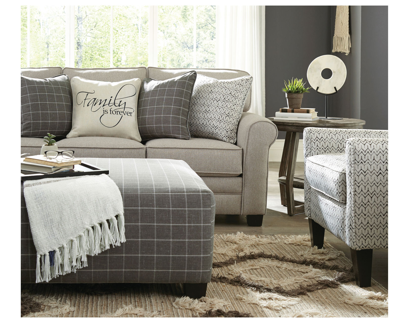 Lewiston 85" Stationary Sofa (includes pillows) - Furniture That Feels Like Home.
