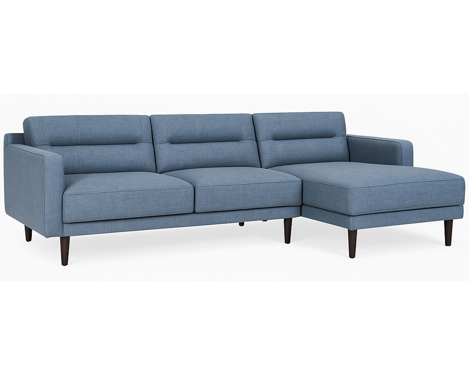 Remi 77159 Chaise Sectional (101" x 60") +50 fabrics - Layout A: Two Piece Sectional 101" x 60"