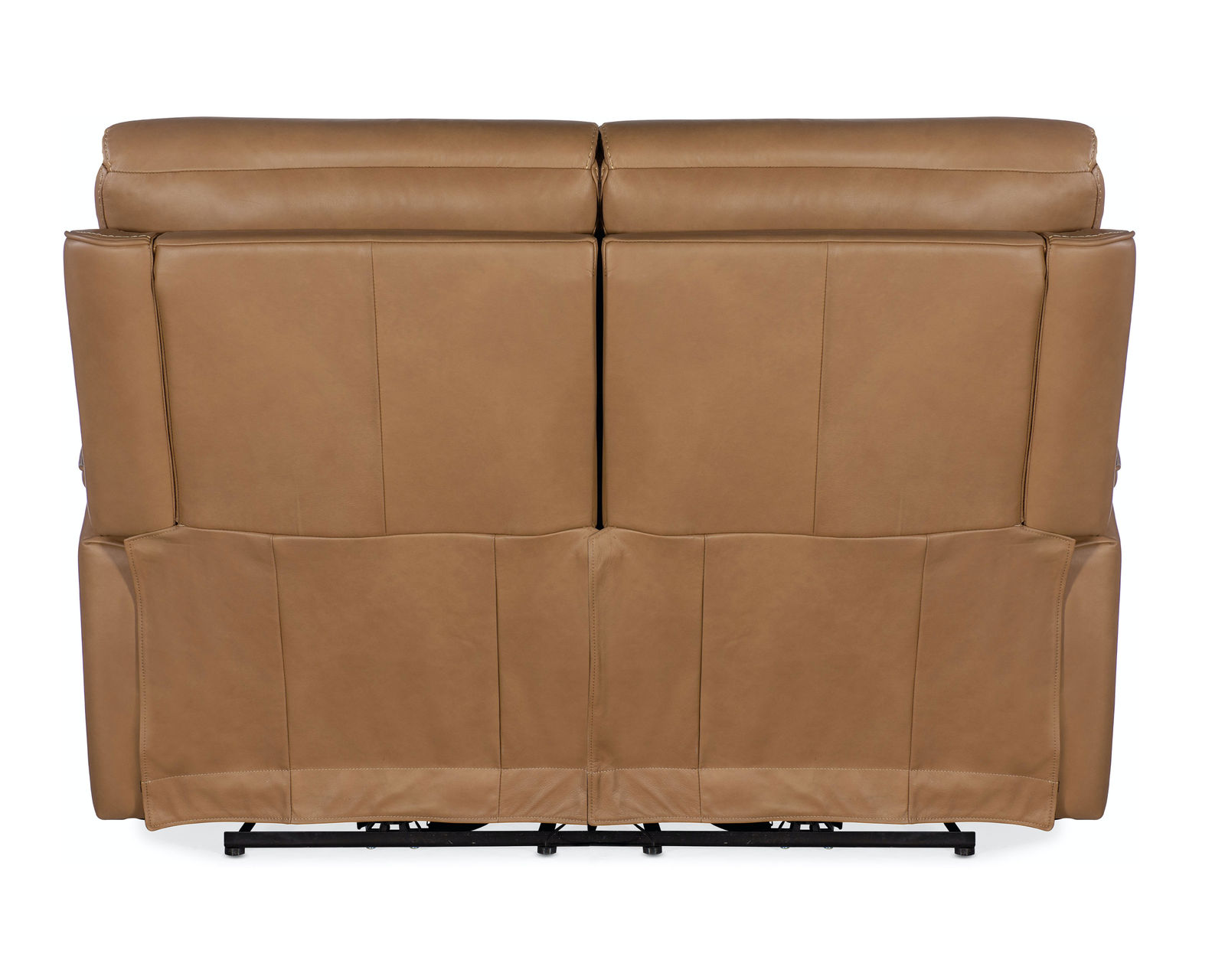 Lyra Zero Gravity Power Loveseat with Power Headrest (Brown) In stock - Covered in the Sahara Sandalwood semi-aniline top-grain leather