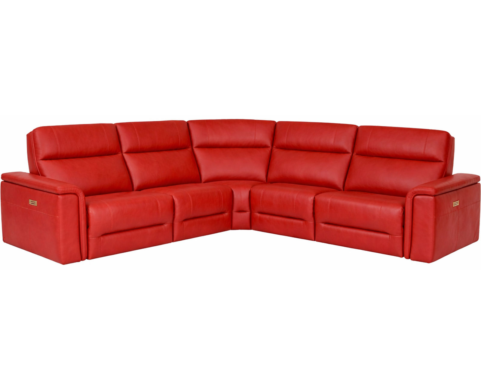 Kellan 4062 Power Headrest Power Reclining Sectional (standard and wide seat widths) +140 leathers - Layout B: Five Piece Wide Sectional 119" x 119" (two recliners)