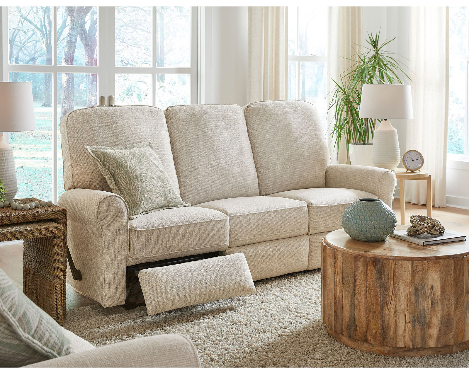 Josey Double Reclining Console Loveseat (+100 fabrics)  - Josey Double Reclining Sofa