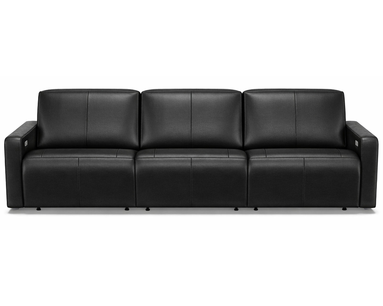 Patty Dual Power Reclining Sofa — Available in Standard & Wide Cushions, 140+ Leather Options, and 77", 80", or 109" Widths