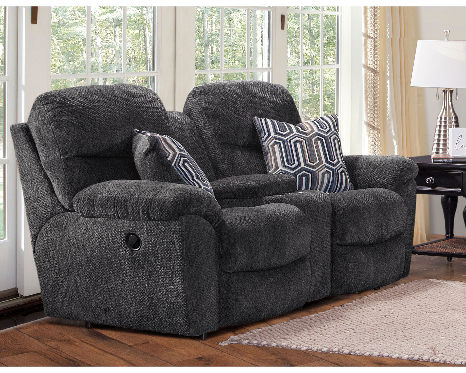 Cabot 710 Reclining Sofa (87") includes pillows - Take an extra 25% Off this Reclining Console Loveseat