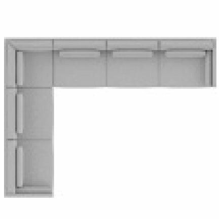 Layout I: Four Piece Sectional 123" x 163"