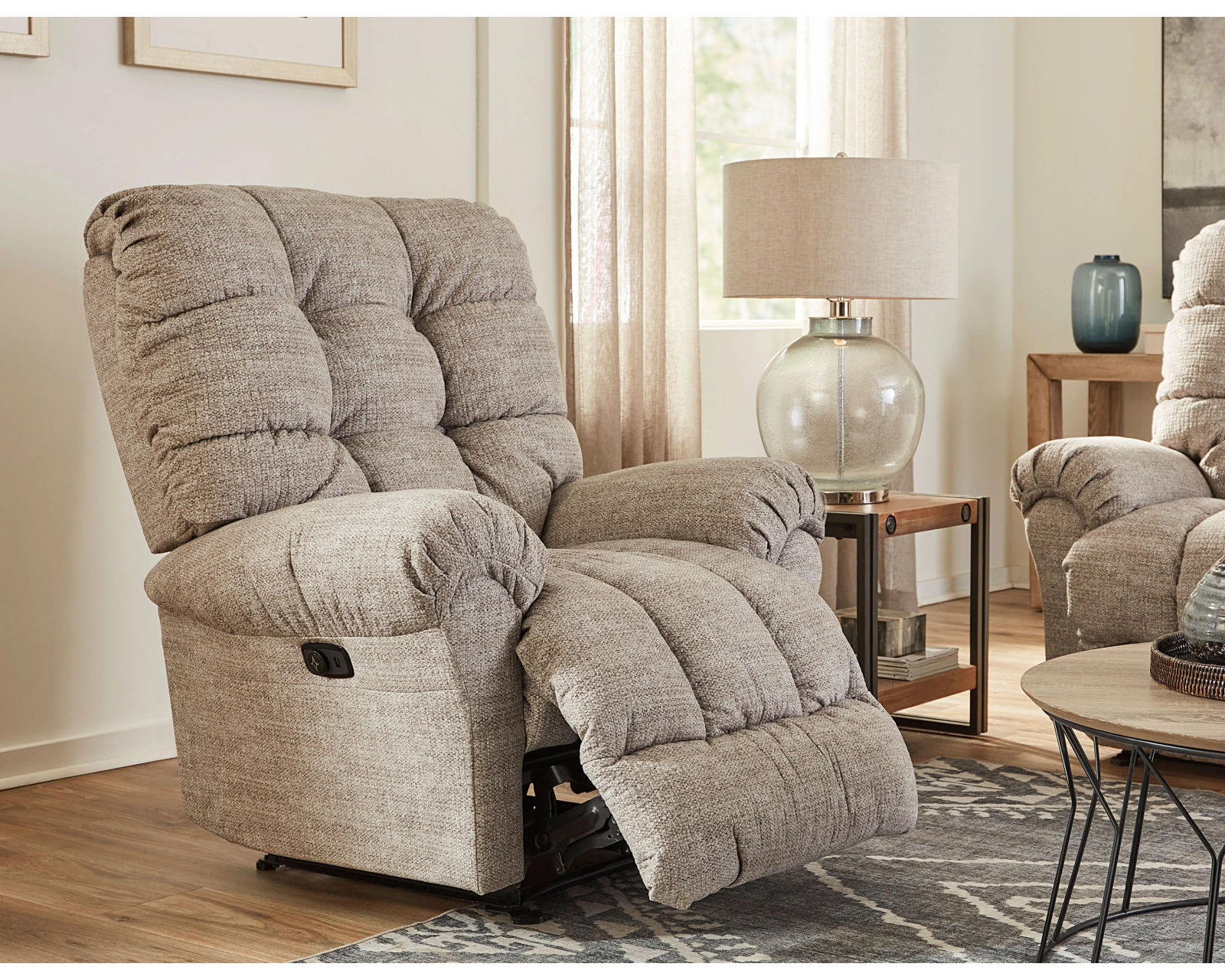 Corey Double Reclining Sofa (+100 fabrics) 90" - Corey Recliner Available as a Swivel Glider, Rocker or Space Saver Recliner