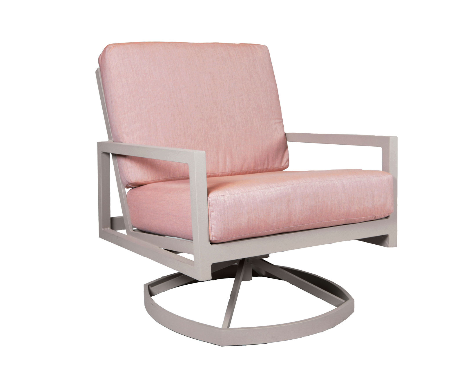 Cypress Cushion Lounge Chair (110 fabrics - 8 metal finishes) - Cypress Swivel Lounge Chair