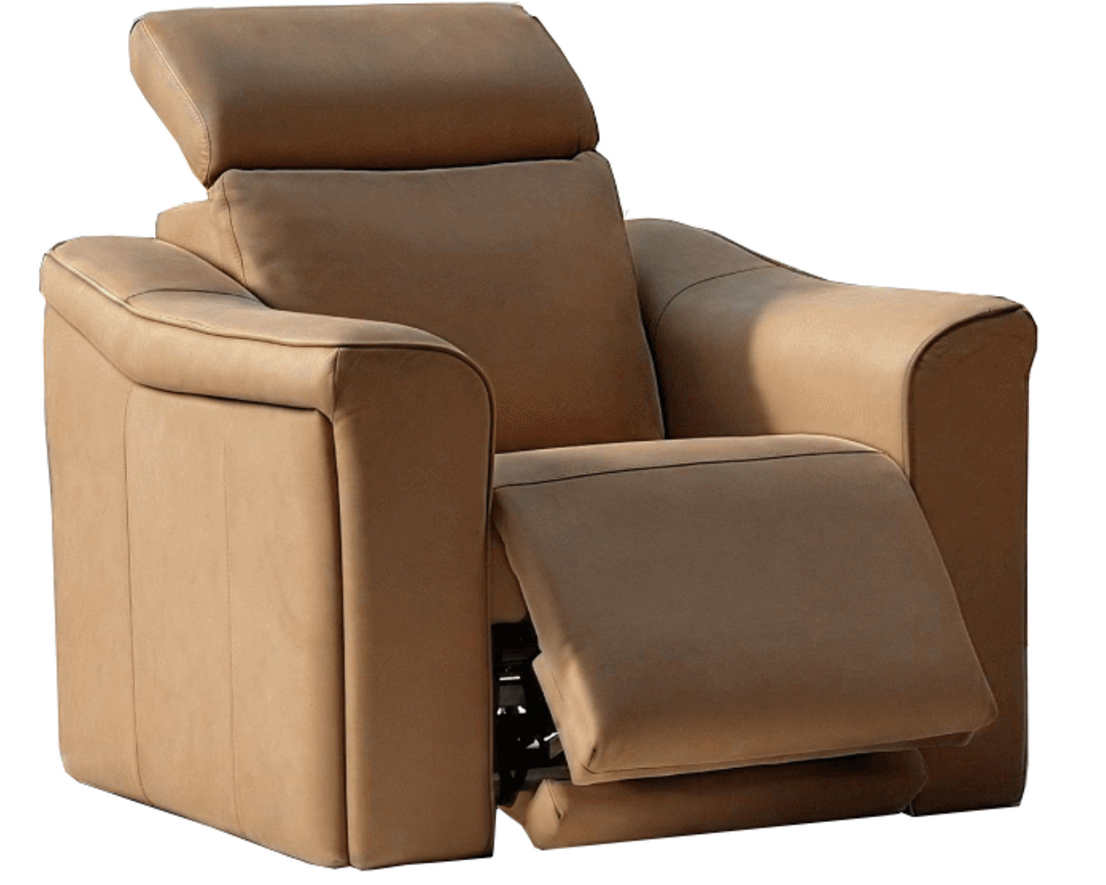 Bennett Dual Power Reclining Sofa — Available in Standard & Wide Cushions, 140+ Leather Options, and 84", 88", or 116" Widths - Bennett Power Headrest Power Recliner