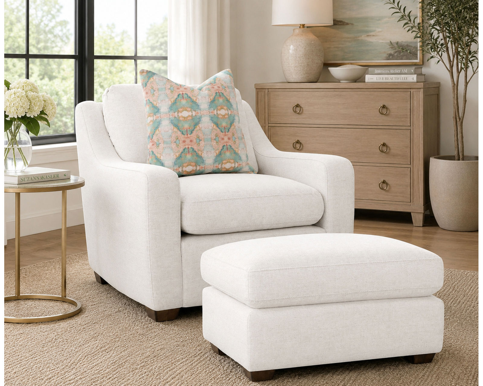 Stafford 91" Wide Seat Sofa (Allura™ Elevated Comfort — Performance Made Beautiful) - The Designer Look—Without the Designer Budget.