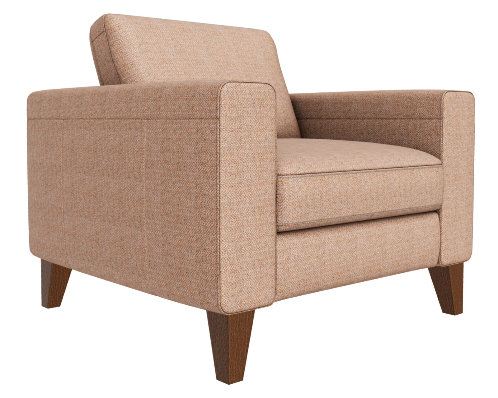 Sollievo B845 Chair (+50 leathers) - Sollievo Armchair shown in wood legs