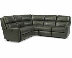 Catalina Leather Reclining Sectional (Colors Available)