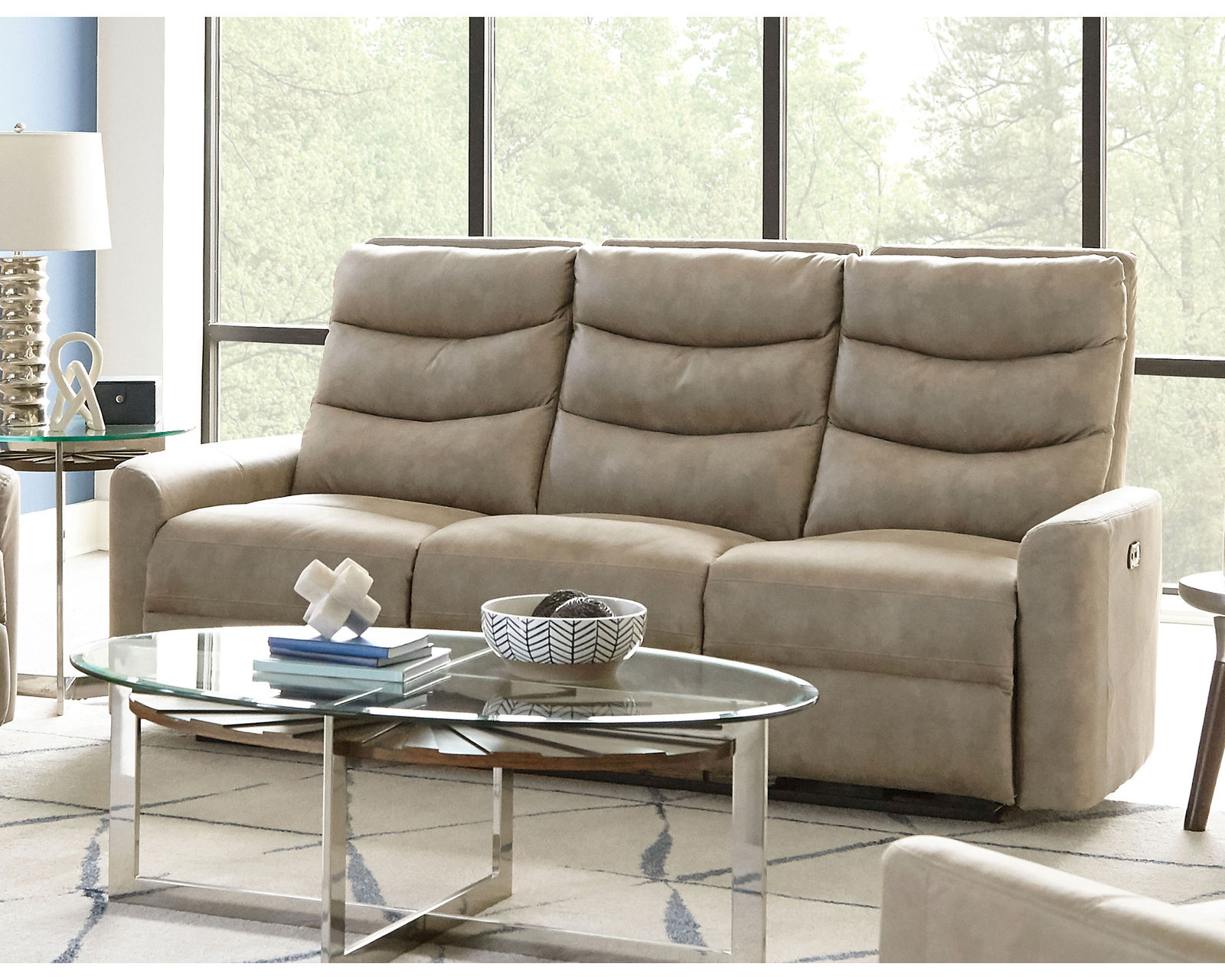 Gill 81" Dual Reclining Sofa (best value in America) - Putty - Gill Dual Reclining Sofa (80")