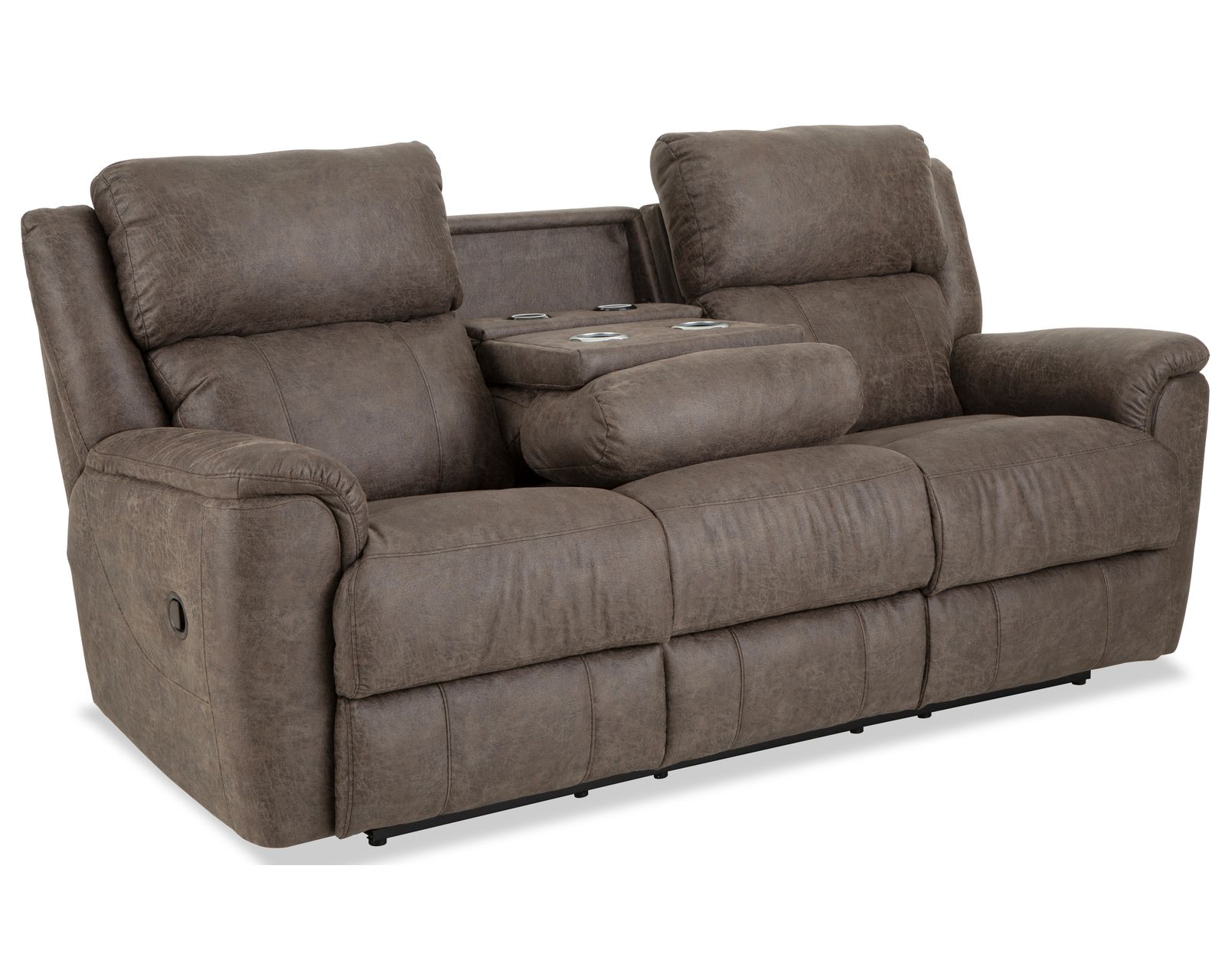 Laurel 88" Double Reclining Sofa (In stock) - Laurel 88" Reclining Sofa with Drop Down Table