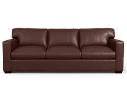 Madison Track Arm 88" Leather Sofa (In Stock)