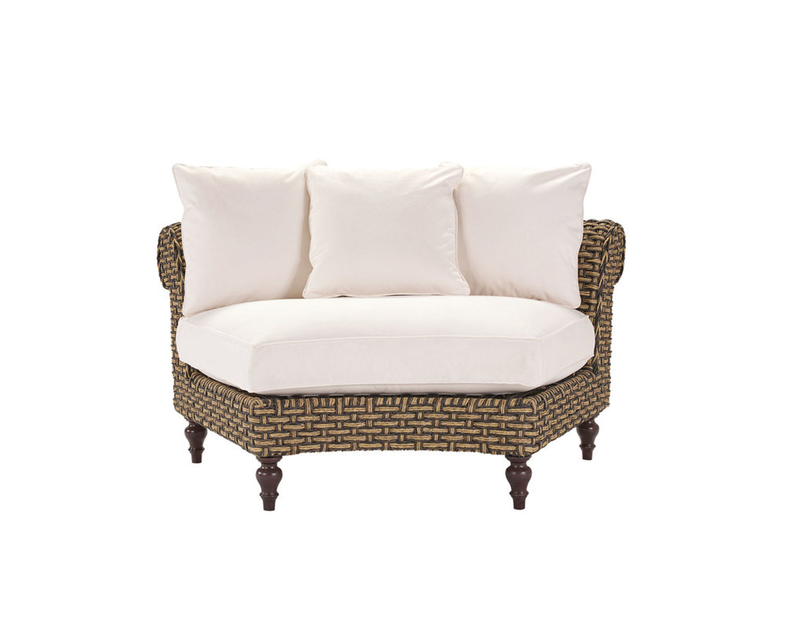 Hemingway Chesterfield Livingroom (Made to order fabrics) - Hemingway Chesterfield Crescent Wedge Chair