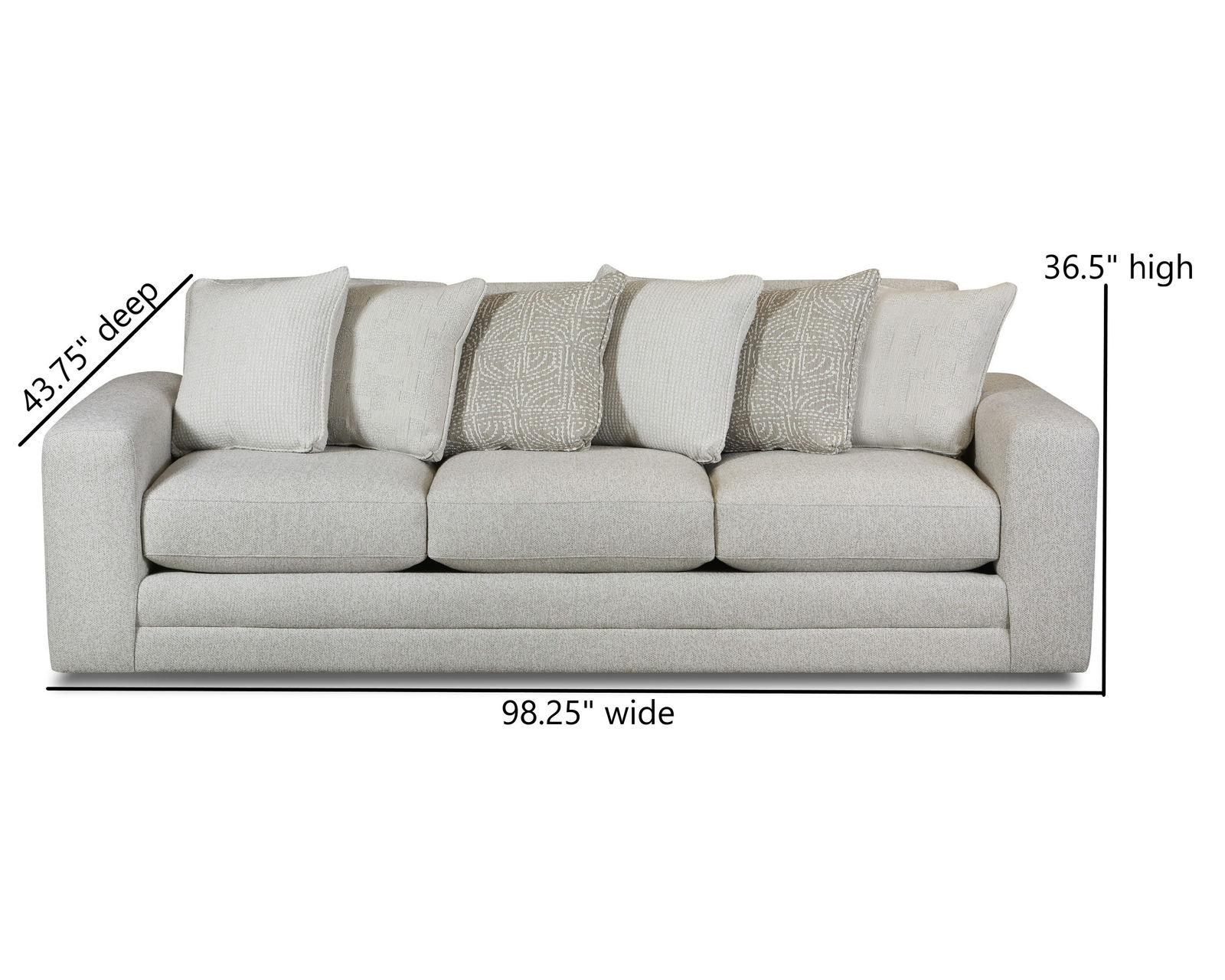 Hogan Cotton 98" Sofa 7003-00 (includes pillows) performance fabric - Hogan Cotton 98" Sofa (includes pillows) performance fabric