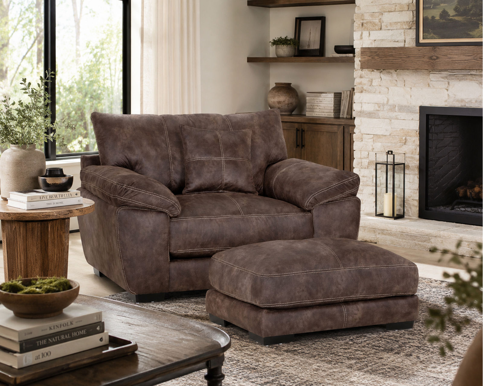 Teagan 95" Sofa (Best-Selling Style. Leather-Like Luxury) - The Designer Look—Without the Designer Budget.
