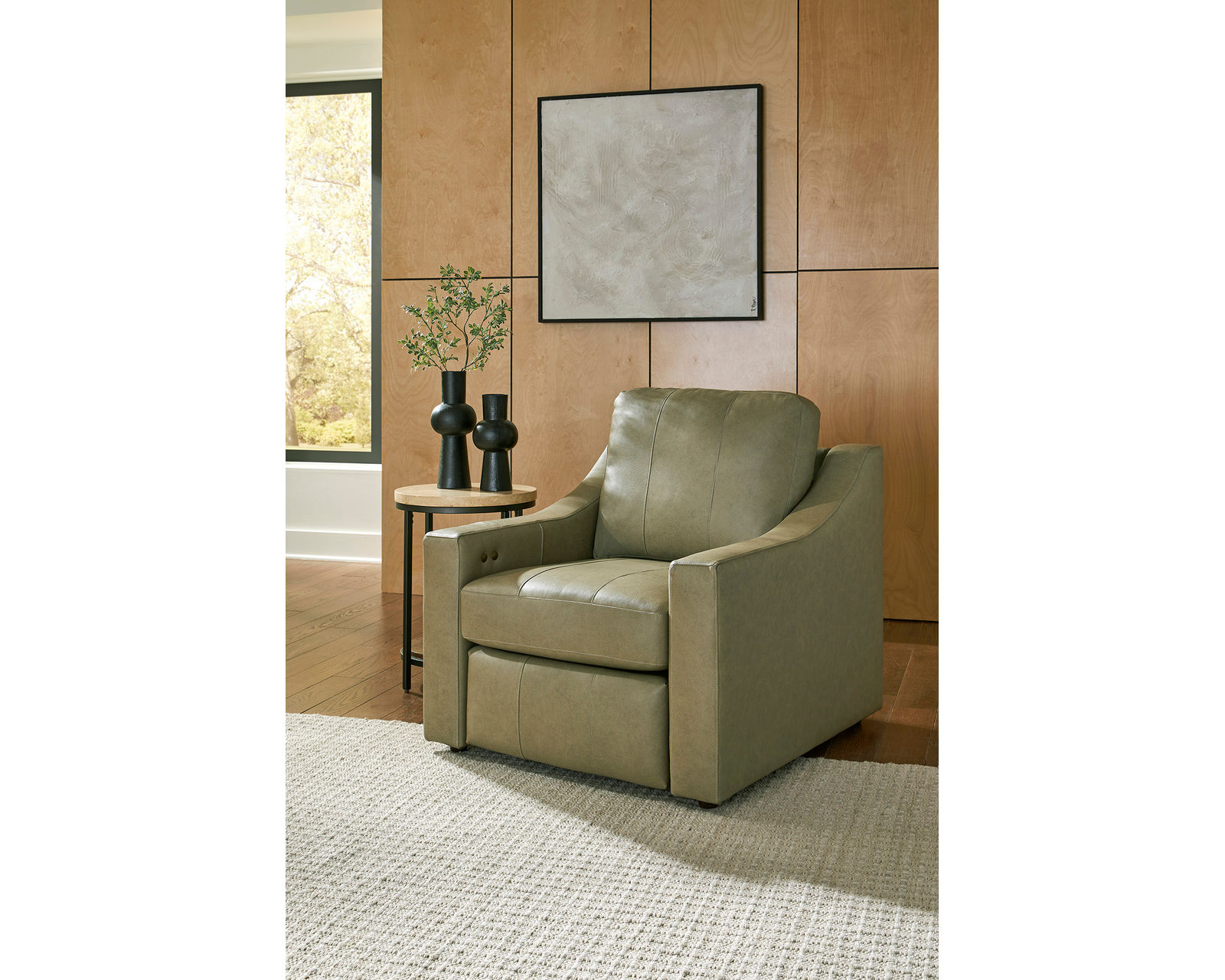 Cavrilly 85" Incliner Leather Sofa (+40 leathers) - Cavrilly Leather Incliner Chair