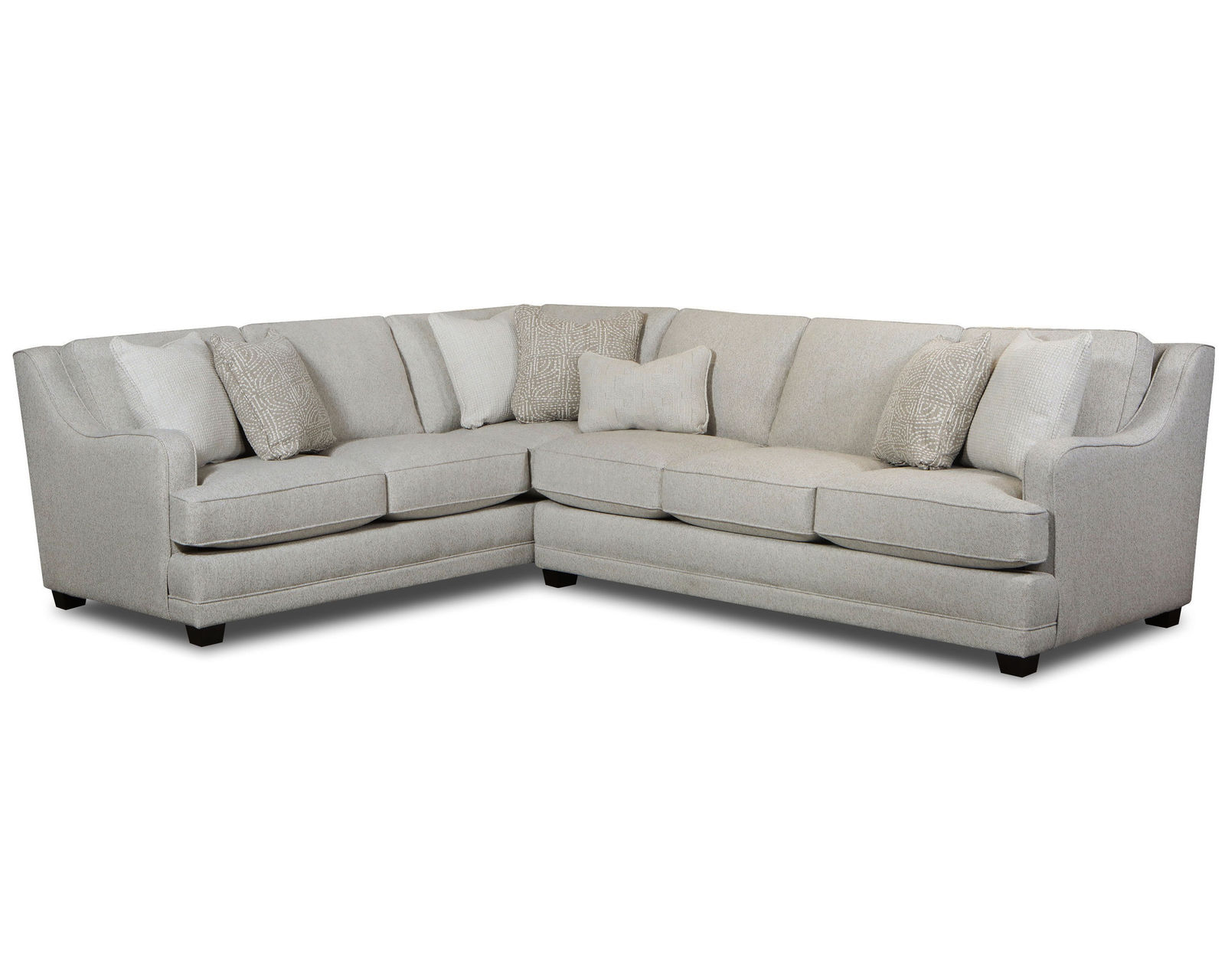 Hogan Cotton Two Piece Sectional 7000 (includes pillows) performance fabric - 124" x 97" - (b) Hogan Cotton Two Piece Sectional - 97" x 124" (performance fabric)