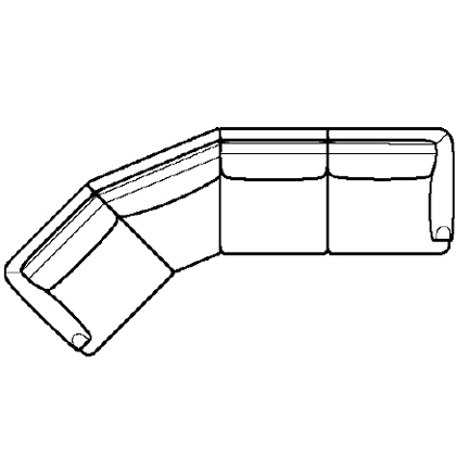 Layout D: Four Piece Sectional 72" x 142"