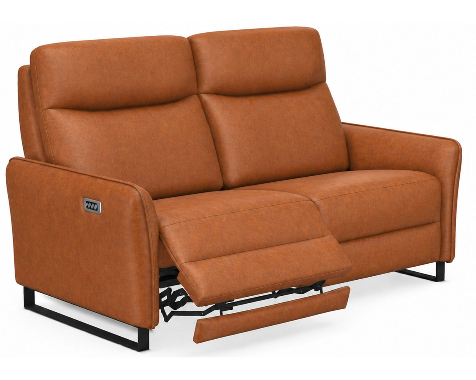 Flora Dual Power Reclining Sofa — Available in Standard & Wide Cushions, 140+ Leather Options, and 75", 80", or 107" Widths