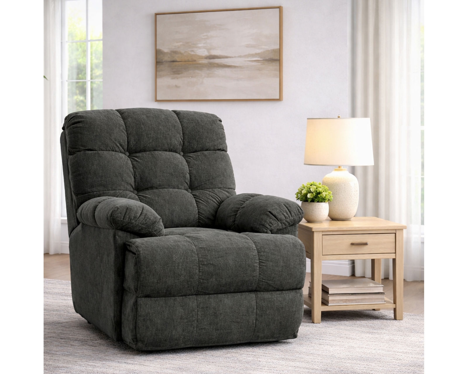 Marshmallow 87" Reclining Sofa - EZ200  (+100 Standard and Performance Fabrics) - 100 Standard and Performance Fabrics