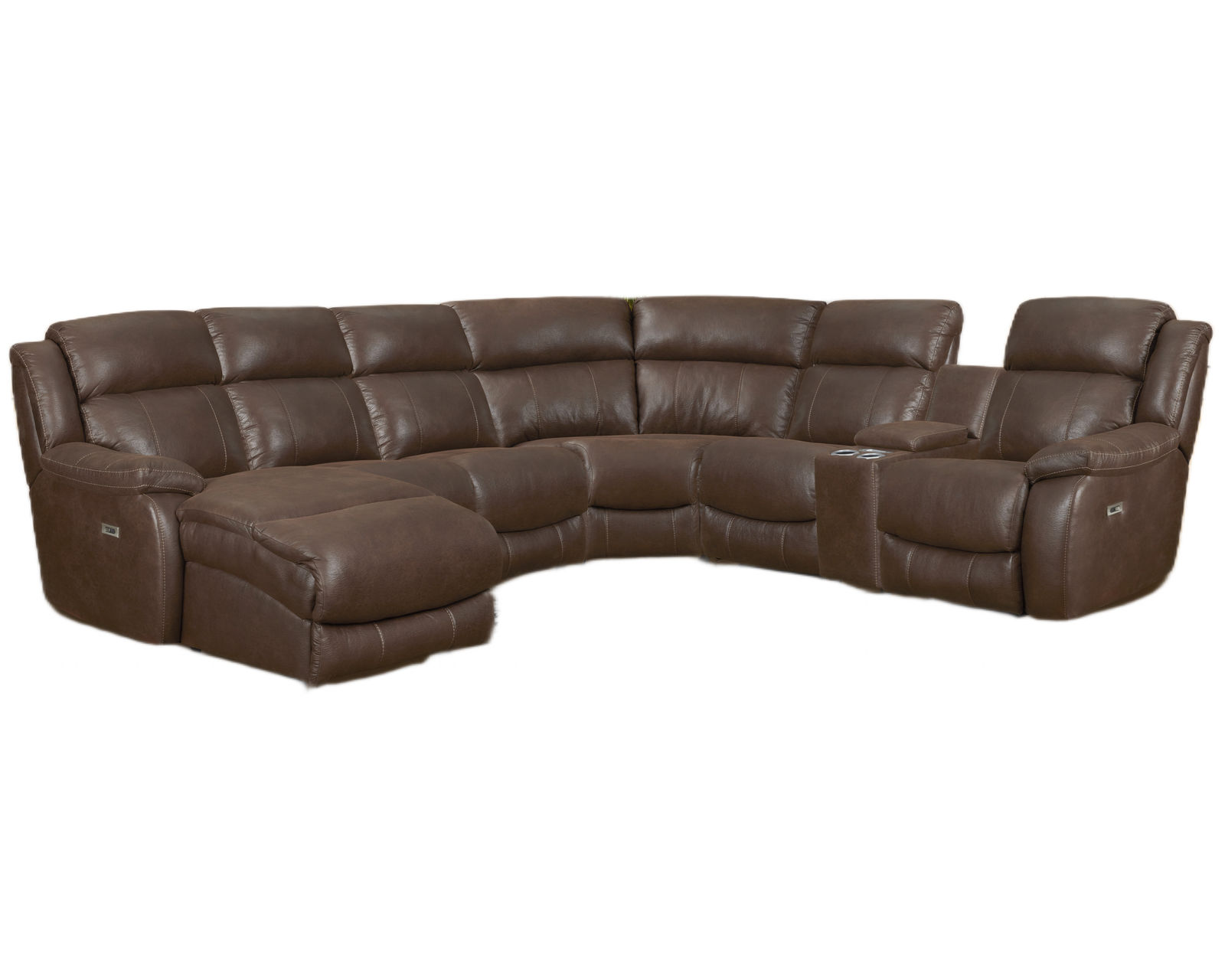 Sawyer Seven Piece Power Reclining Chaise Sectional (In stock)  158" x 116"