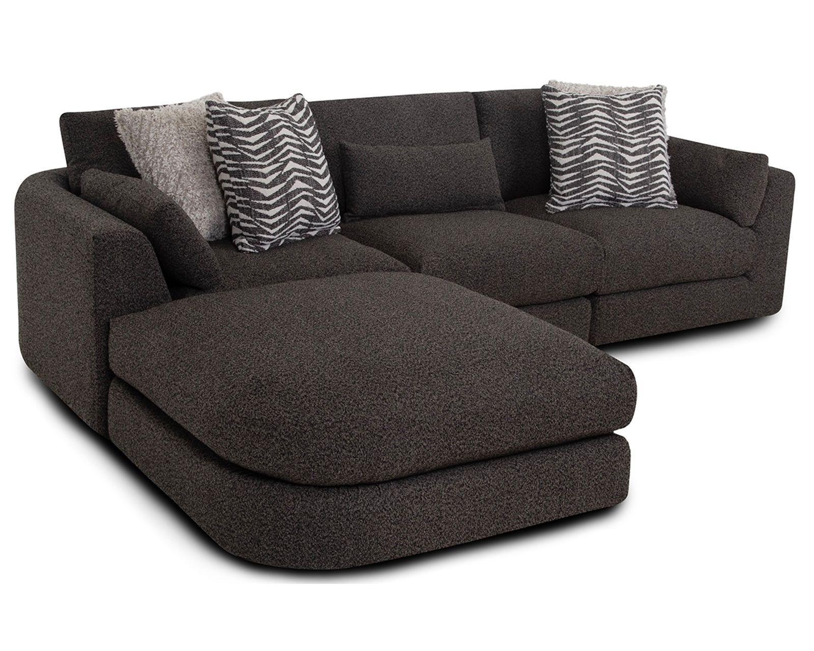 Laney 938 Modular Sectional (Modern Comfort with a Softer Point of View) - Layout A: Four Piece Sectional 84" x 117"