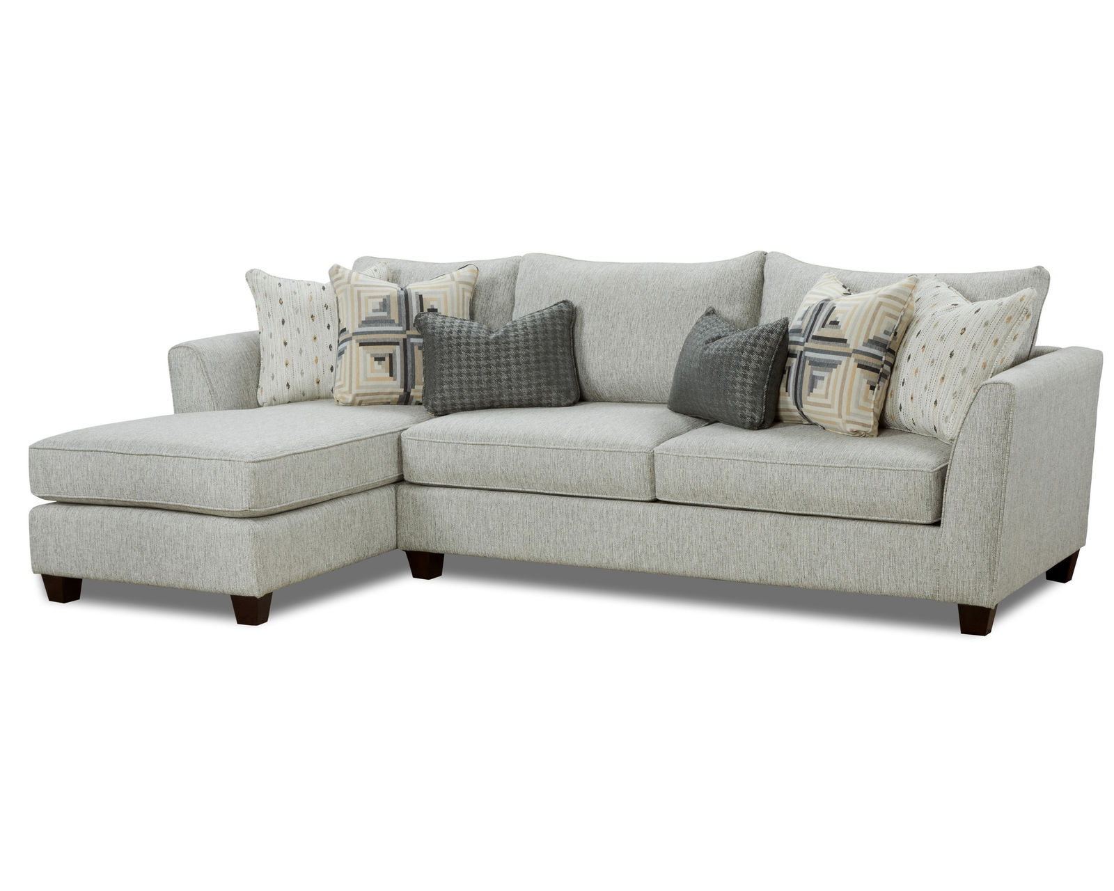  Palm Beach 114" Chaise Sofa Sectional (includes pillows) - performance fabric - (a) Palm Beach 111" Chaise Sofa Sectional - 28-21L, 26R