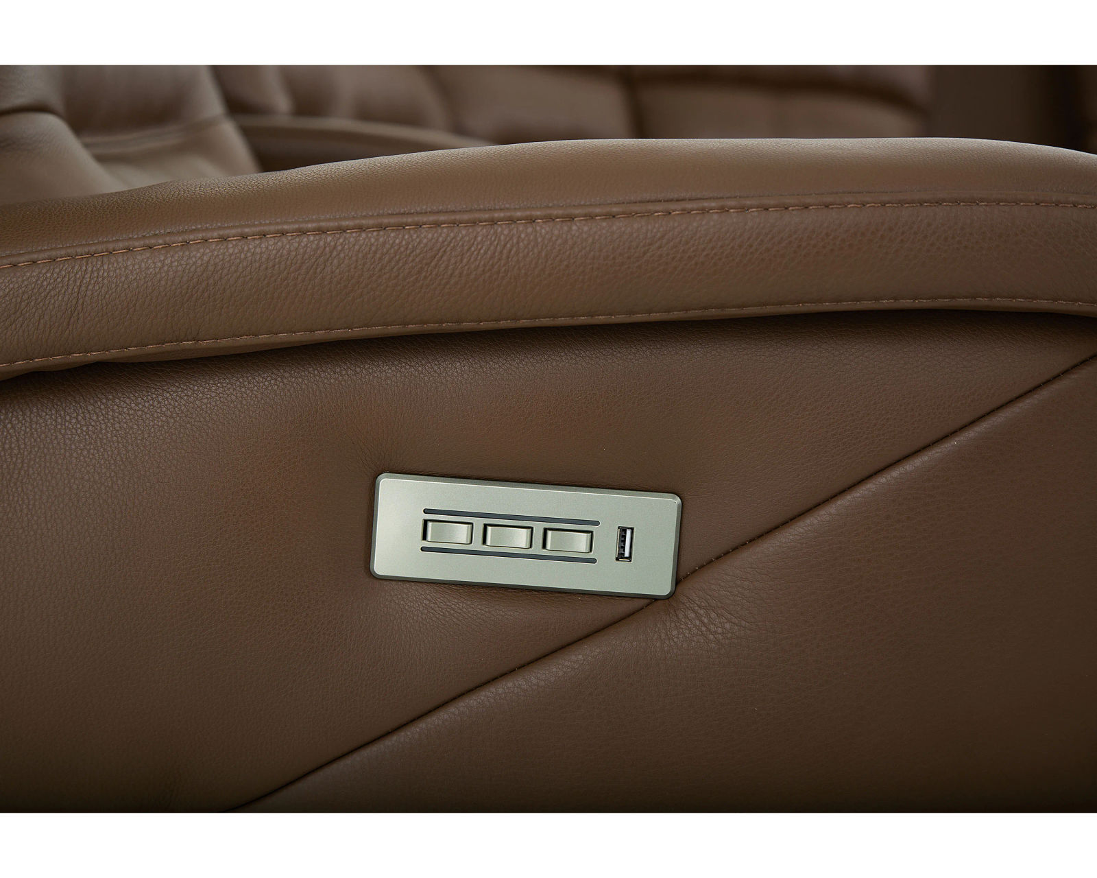 Washington 41067 Power Headrest Power Reclining Sectional (+100 leathers)